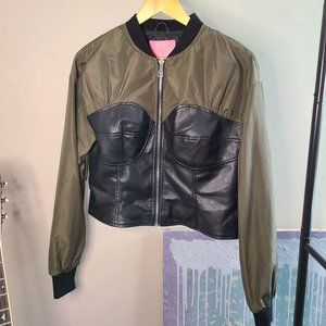 Jacket with corset detail